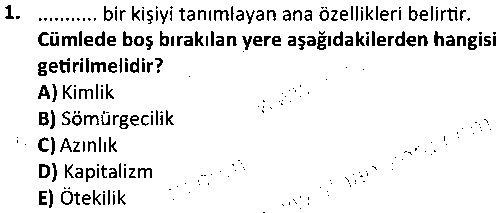 KAM4011 Çağdaş Siyasal Akımlar çıkmış sınav sorusu 1