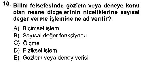 FEL202U Bilim Felsefesi çıkmış sınav sorusu 2