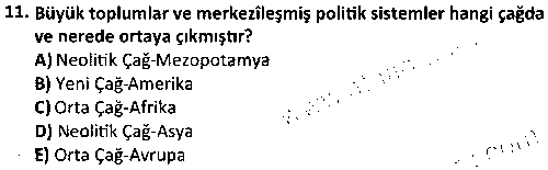 SOH1004 Sosyal Antropoloji çıkmış sınav sorusu 3
