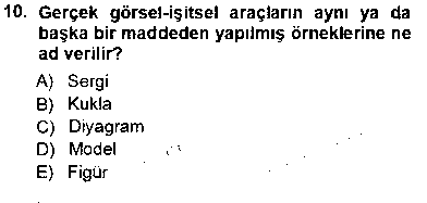 OMB401U Okulöncesinde Öğretim Teknolojisi Ve Materyal Tasarımı çıkmış sınav sorusu 2