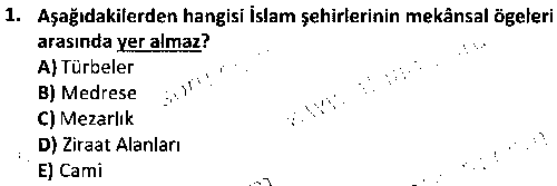 SOS1003 Türk Kültürü ve Medeniyeti Tarihi çıkmış sınav sorusu 1