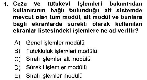 ADL204U Ulusal Yargı Ağı Projesi 2 çıkmış sınav sorusu 1