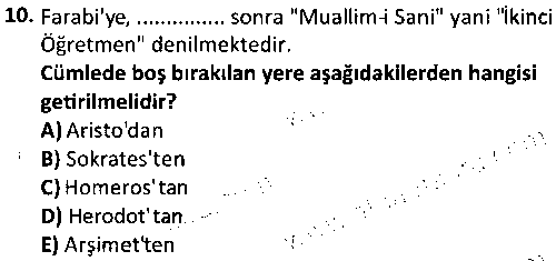 TAR1008 İlk Müslüman Türk Devletleri çıkmış sınav sorusu 2