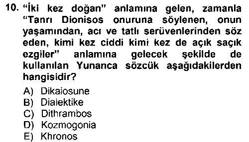 FEL401U Tarih Felsefesi 1 çıkmış sınav sorusu 1