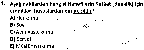 TAR4005 Türk Hukuk Tarihi çıkmış sınav sorusu 1