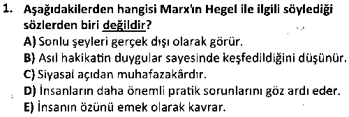 SOS2004 Sosyoloji Tarihi çıkmış sınav sorusu 1