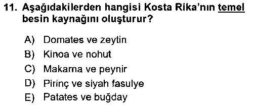 ASC213U Dünya Mutfakları çıkmış sınav sorusu 3