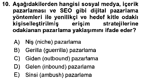 SMY210U Sosyal Medya Uygulama Alanlari çıkmış sınav sorusu 2