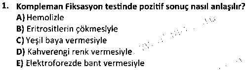 LAB1002 Veteriner Parazitoloji çıkmış sınav sorusu 1