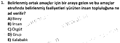 SKİB2005 Sağlık Kurumları Yönetimi 1 çıkmış sınav sorusu 1