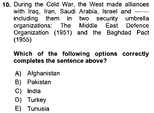 HUK226U International Security çıkmış sınav sorusu 2