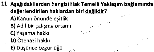 SOH3006 İnsan Hakları ve Sosyal Hizmet çıkmış sınav sorusu 3