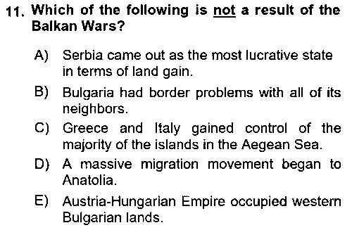 ULI456U The Balkans çıkmış sınav sorusu 3