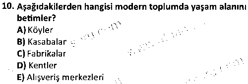 FOT1003 Sosyolojiye Giriş çıkmış sınav sorusu 2