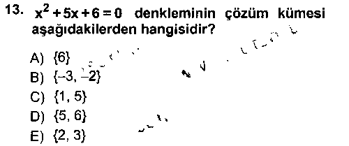 MAT105U Matematik 1 çıkmış sınav sorusu 2