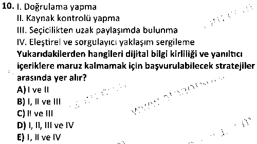 WTK1007 Web Okuryazarlığı çıkmış sınav sorusu 2