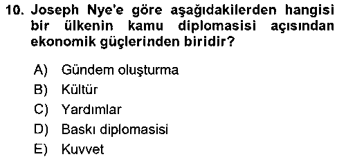 HIT304U Kamu Diplomasisi Ve Uluslararası Halkla İlişkiler çıkmış sınav sorusu 2