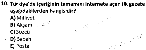 YMG1008 Haber Toplama ve Yazma Teknikleri çıkmış sınav sorusu 2