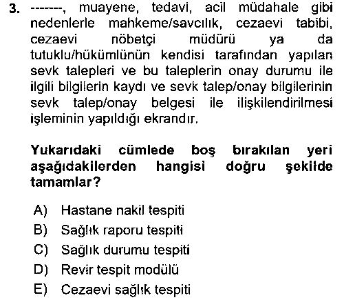 ADL204U Ulusal Yargı Ağı Projesi 2 çıkmış sınav sorusu 3