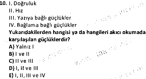 CGE2002 Özel Gereksinimli Çocuklar ve Eğitimi çıkmış sınav sorusu 2