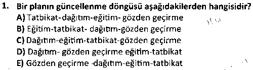 ADY1001 Acil Durum ve Afet Yönetimine Giriş çıkmış sınav sorusu 1