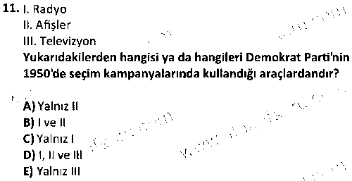 HIT4005 Siyasal İletişim çıkmış sınav sorusu 3