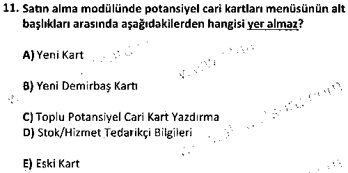 MVU2001 Paket Programlar 1 çıkmış sınav sorusu 3
