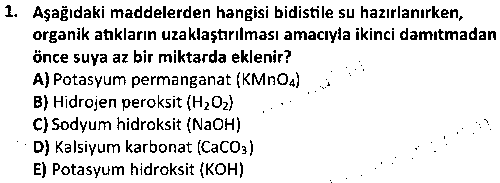 LAB1007 Laboratuvar Teknikleri ve Prensipleri çıkmış sınav sorusu 1