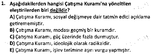 SOS2006 Çağdaş Sosyoloji Kuramları çıkmış sınav sorusu 1