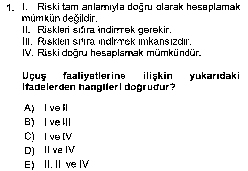 HIS403U Havacılık Emniyeti çıkmış sınav sorusu 1
