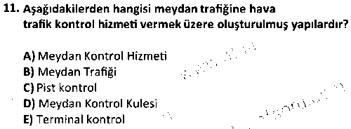 SHI1008 Havacılık Kuralları çıkmış sınav sorusu 3