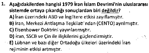 KAM1010 Siyasi Tarih çıkmış sınav sorusu 1