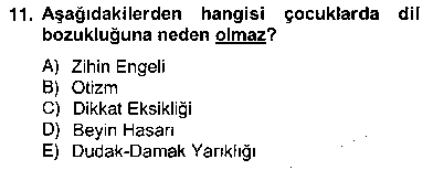 OKO204U Erken Çocukluk Döneminde Gelişim 2 çıkmış sınav sorusu 2