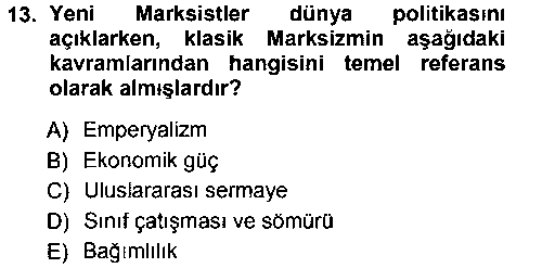 ULI405U Uluslararası İlişkiler Kuramları 1 çıkmış sınav sorusu 3