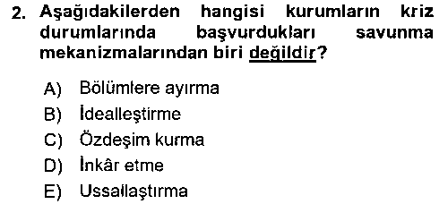 HIT202U Halkla İlişkiler Uygulamaları ve Örnek Olaylar çıkmış sınav sorusu 2