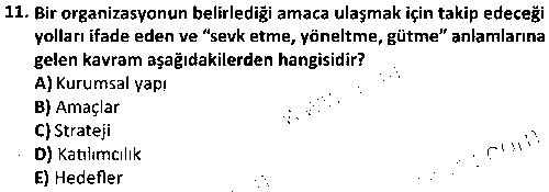 KAM3011 Kamu Yönetiminde Güncel Yaklaşımlar çıkmış sınav sorusu 3