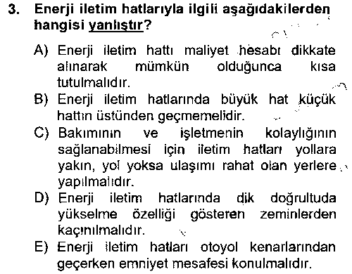 EID208U Elektrik Enerjisi İletimi ve Dağıtımı çıkmış sınav sorusu 3
