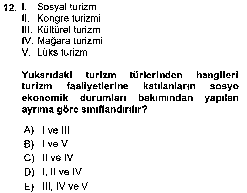 TSH103U Turizm Mevzuatı çıkmış sınav sorusu 3