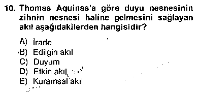 FEL306U Zihin Felsefesi çıkmış sınav sorusu 2