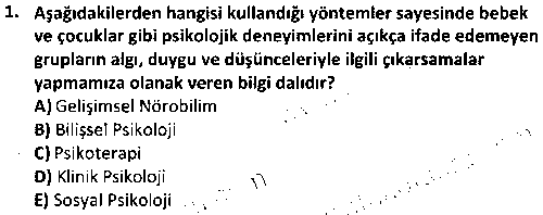 SOS4010 Çağdaş Psikoloji Akımları çıkmış sınav sorusu 1