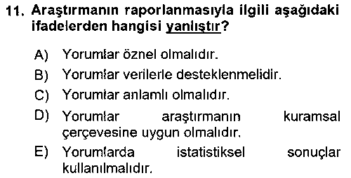 HIT402U Halkla İlişkiler Araştırmaları çıkmış sınav sorusu 3