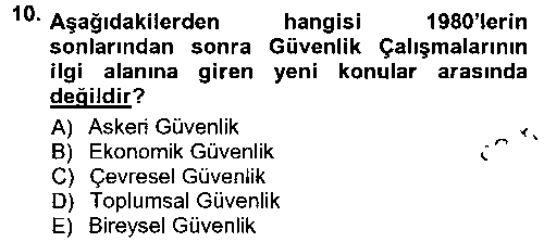 ULI301U Strateji ve Güvenlik çıkmış sınav sorusu 2