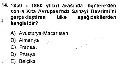 TAR301U Yakınçağ Avrupa Tarihi çıkmış sınav sorusu 3