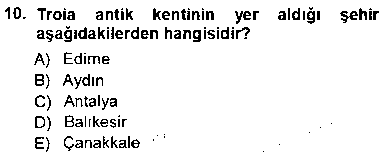 KMT203U Türkiye´nin Kültürel Mirası 1 çıkmış sınav sorusu 2