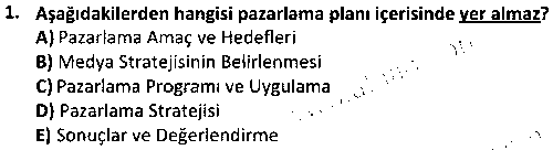 REK2008 Medya Planlaması çıkmış sınav sorusu 1