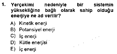 EID203U Enerji Analizi çıkmış sınav sorusu 1