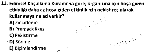 SOH1005 Psikoloji çıkmış sınav sorusu 3