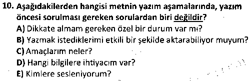 RDT2005 Radyo- Televizyon Metin Yazarlığı ve Habercilik çıkmış sınav sorusu 2