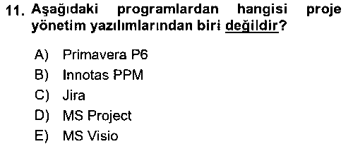 YBS305U Sistem Analizi Ve Tasarımı çıkmış sınav sorusu 2