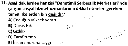 SOH1007 Sosyal Hizmet Bilimine Giriş çıkmış sınav sorusu 3